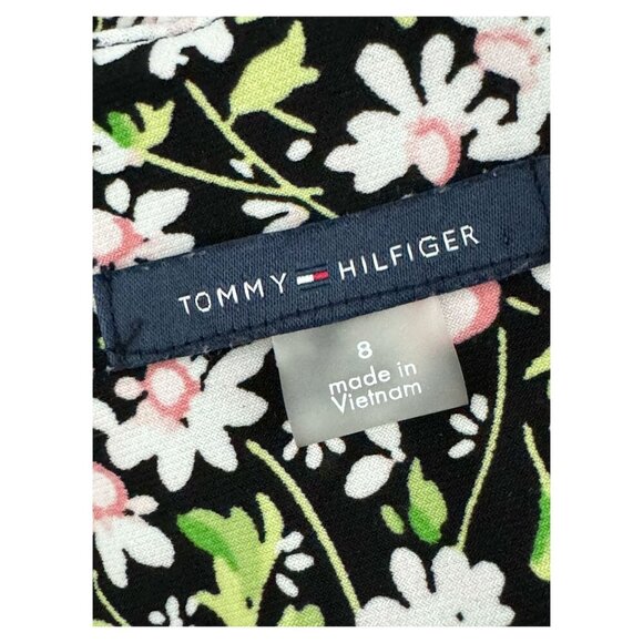 Tommy Hilfiger Petite Daisy Garden Godet Fit and Flare Dress Cottagecore Sz 8 - Picture 4 of 11